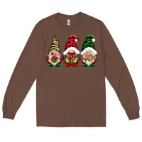 Chestnut Christmas gnomes Long Sleeve Tee - NancyCooperArtShop