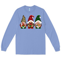 Colony Blue Christmas gnomes Long Sleeve Tee - NancyCooperArtShop