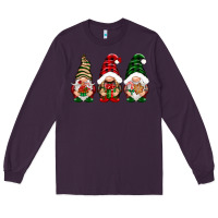Plum Christmas gnomes Long Sleeve Tee - NancyCooperArtShop