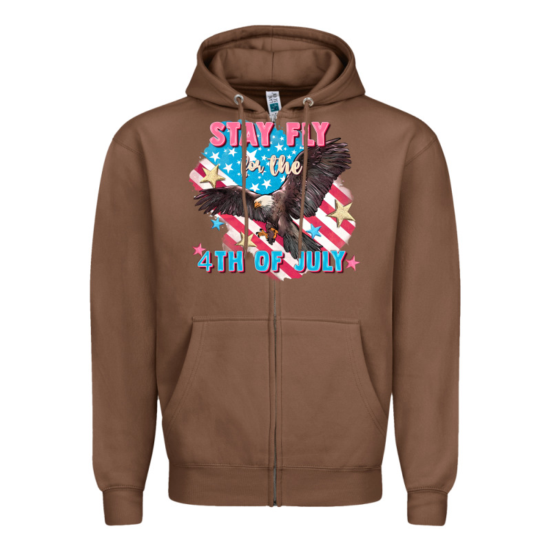Stay Fly For The 4th Of July Zipper Hoodie by FaDigitalArtStudio | Teevron