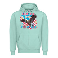 Seafoam Stay fly for the 4th of July Zipper Hoodie - FaDigitalArtStudio