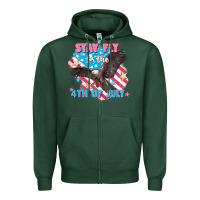 Sports Green Stay fly for the 4th of July Zipper Hoodie - FaDigitalArtStudio