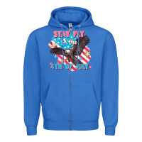 True Royal Stay fly for the 4th of July Zipper Hoodie - FaDigitalArtStudio