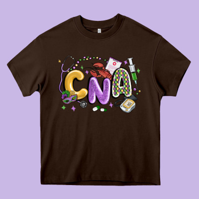Cna Mardi Gras Heavy Core Tee Designed By Maliassmallbusiness