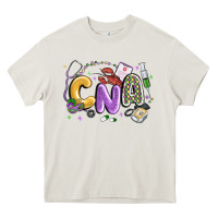 Cream cna mardi gras Heavy Core Tee - MaliasSmallBusiness