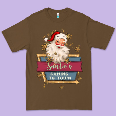 Santa's Coming To Town Premium Tee Designed By Maliassmallbusiness