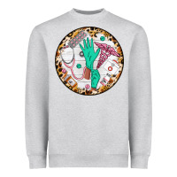 Heather Grey nurse coaster Heavyweight Sweatshirt - CowGirlArtShop