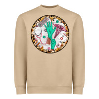 Mushroom nurse coaster Heavyweight Sweatshirt - CowGirlArtShop