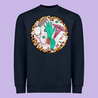 Nurse Coaster Heavyweight Sweatshirt Designed By Cowgirlartshop