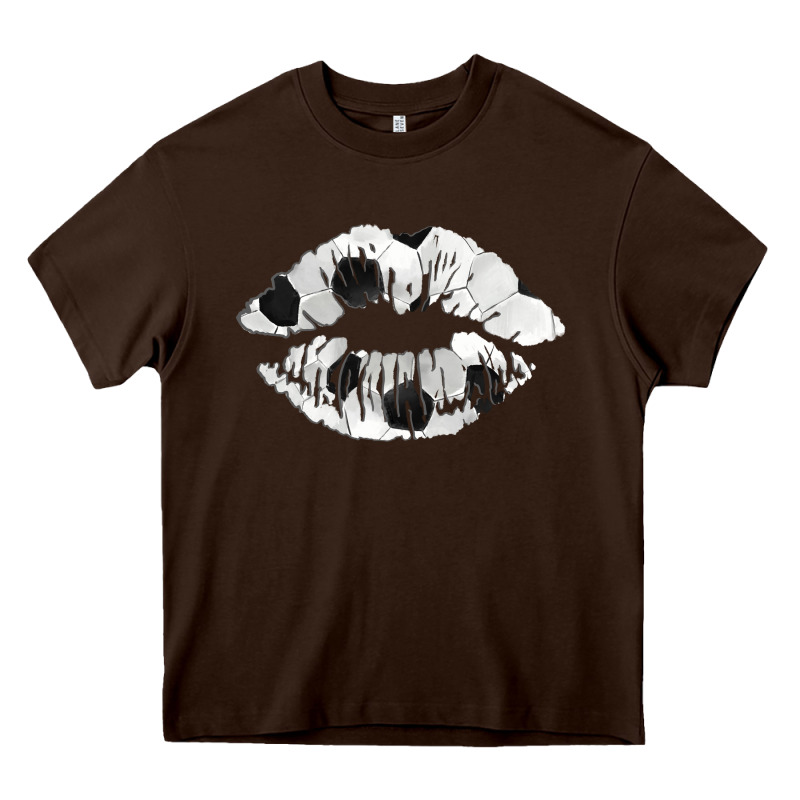 Soccer Lips Heavy Core Tee by AdoDesignShop | Teevron