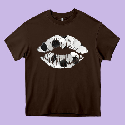 Soccer Lips Heavy Core Tee Designed By Adodesignshop