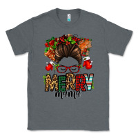 Charcoal Heather Christmas merry mama messy bun Classic Tee - Jasminsmagicworld