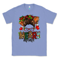 Colony Blue Christmas merry mama messy bun Classic Tee - Jasminsmagicworld