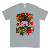 Heather Grey Christmas merry mama messy bun Classic Tee - Jasminsmagicworld