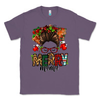 Lavender Christmas merry mama messy bun Classic Tee - Jasminsmagicworld