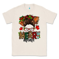 Natural Christmas merry mama messy bun Classic Tee - Jasminsmagicworld