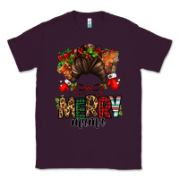 Plum Christmas merry mama messy bun Classic Tee - Jasminsmagicworld