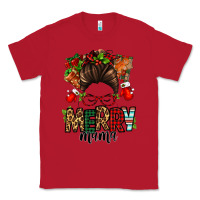 Red Christmas merry mama messy bun Classic Tee - Jasminsmagicworld