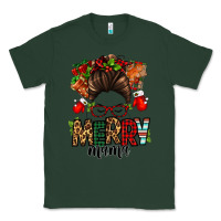 Sports Green Christmas merry mama messy bun Classic Tee - Jasminsmagicworld
