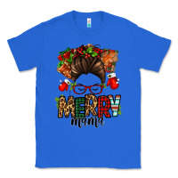 True Royal Christmas merry mama messy bun Classic Tee - Jasminsmagicworld