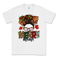 White Christmas merry mama messy bun Classic Tee - Jasminsmagicworld