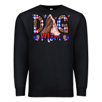 Black America Dog Mama Premium Sweatshirt - CowhideDigitalArt