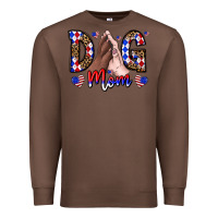 Chestnut America Dog Mama Premium Sweatshirt - CowhideDigitalArt