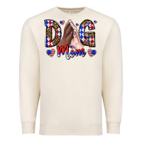 Sandshell America Dog Mama Premium Sweatshirt - CowhideDigitalArt