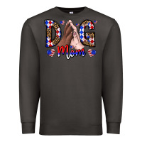 Smoke America Dog Mama Premium Sweatshirt - CowhideDigitalArt