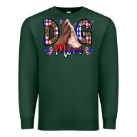 Sports Green America Dog Mama Premium Sweatshirt - CowhideDigitalArt