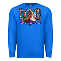 True Royal America Dog Mama Premium Sweatshirt - CowhideDigitalArt