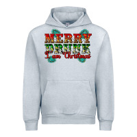 Heather Grey Merry Drink I Am Christmas Urban Hoodie - Artiststas
