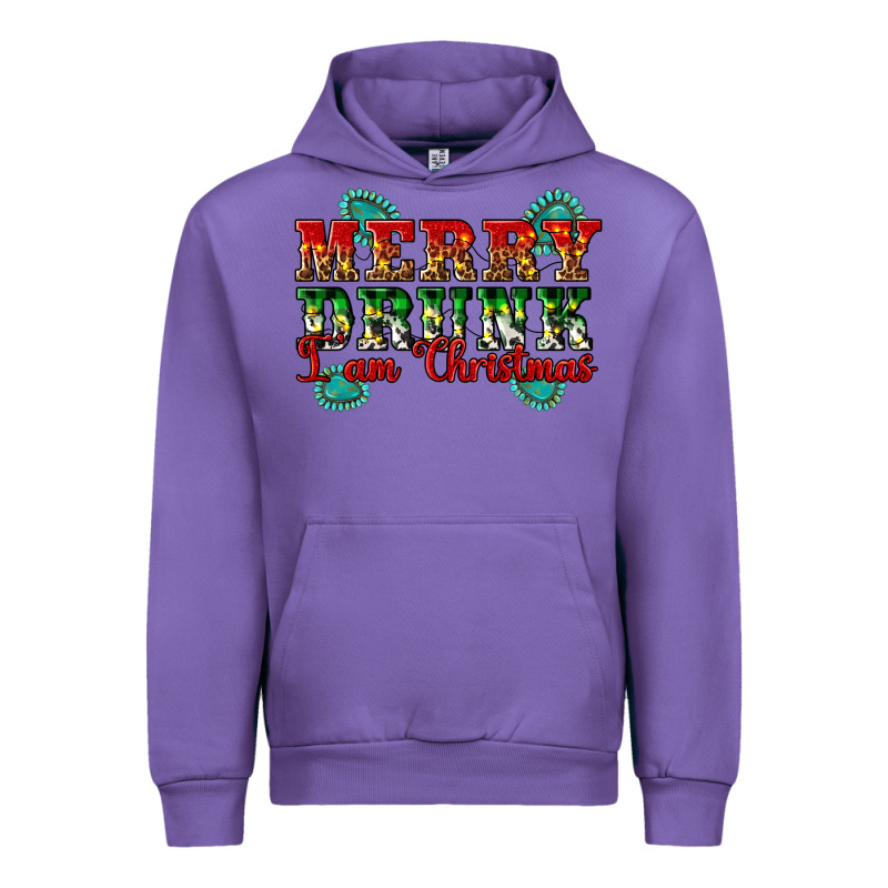 Merry Drink I Am Christmas Urban Hoodie by Artiststas | Teevron