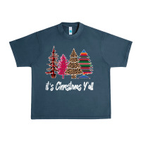 Midnight Navy Merry Christmas Pine Tree Urban Heavy Tee - Bettercallsaul