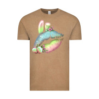 Vintage Coffee Eared Paster Color Easter Lips Vintage Tee - Bettercallsaul