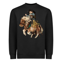Black Midilli little Cowboy kid rodeo Heavyweight Sweatshirt - HowdyJamesFarm