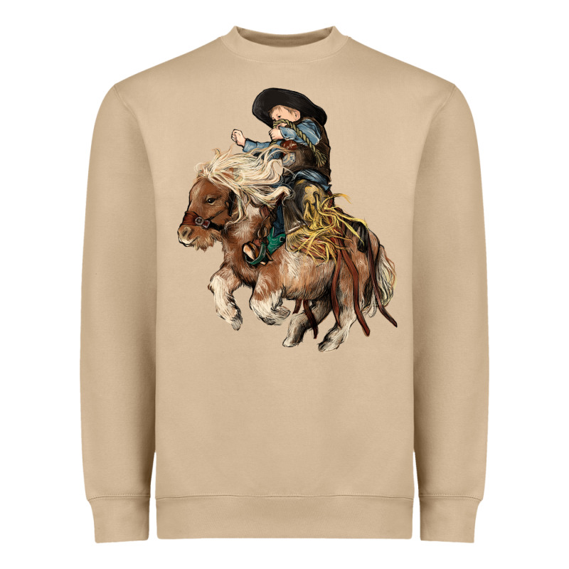 Midilli Little Cowboy Kid Rodeo Heavyweight Sweatshirt by HowdyJamesFarm | Teevron
