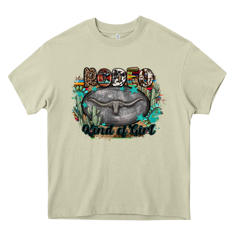 Rodeo Kind Of Girl Heavy Core Tee by MaliasSmallBusiness | Teevron