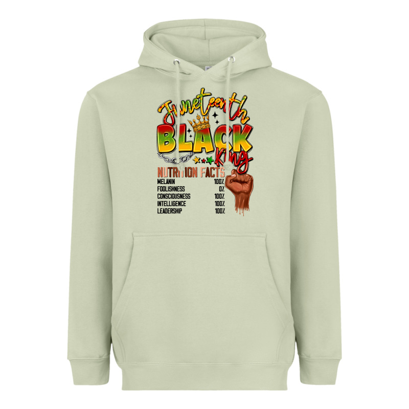 Juneteenth Black King Heavyweight Hoodie by LillyAllenDesigns | Teevron