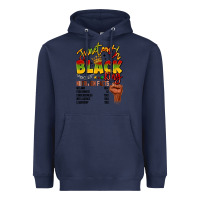 Navy juneteenth black king Heavyweight Hoodie - LillyAllenDesigns