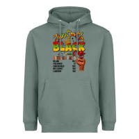 Sage juneteenth black king Heavyweight Hoodie - LillyAllenDesigns
