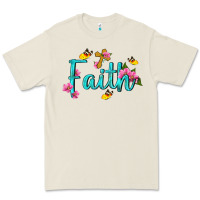 Bone faith with flower and butterfly Premium Tee - NancyCooperArtShop