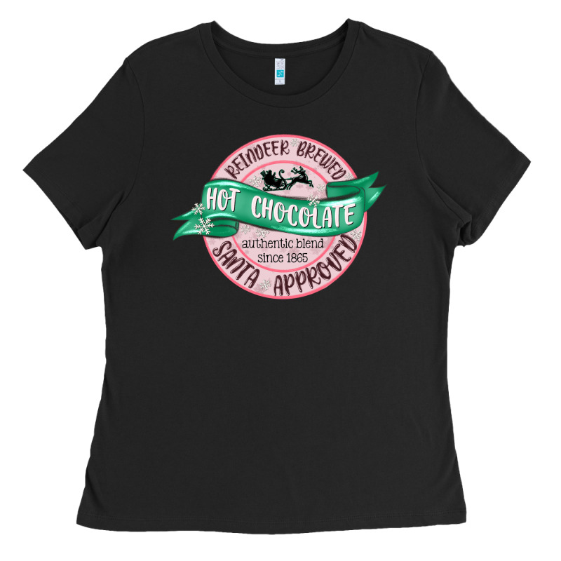 Reindeer Brewed Santa Approved Pink Ladies Tee by MaliasSmallBusiness | Teevron