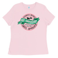 Bubblegum Pink reindeer brewed santa approved pink Ladies Tee - MaliasSmallBusiness