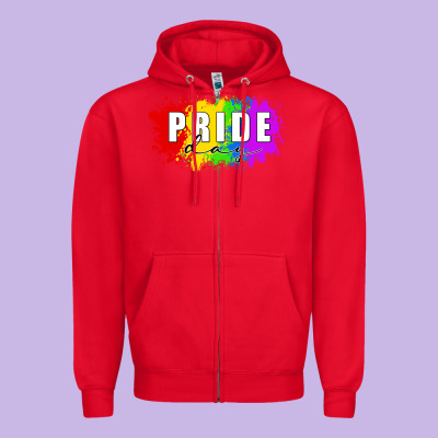 Pride Day Zipper Hoodie Designed By Fadigitalartstudio