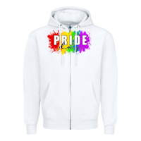 White Pride Day Zipper Hoodie - FaDigitalArtStudio