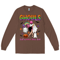Chestnut Ghouls just wanna have fun Long Sleeve Tee - NancyCooperArtShop