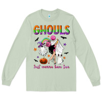 Matcha Ghouls just wanna have fun Long Sleeve Tee - NancyCooperArtShop