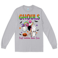 Moon Dust Ghouls just wanna have fun Long Sleeve Tee - NancyCooperArtShop