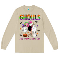 Mushroom Ghouls just wanna have fun Long Sleeve Tee - NancyCooperArtShop